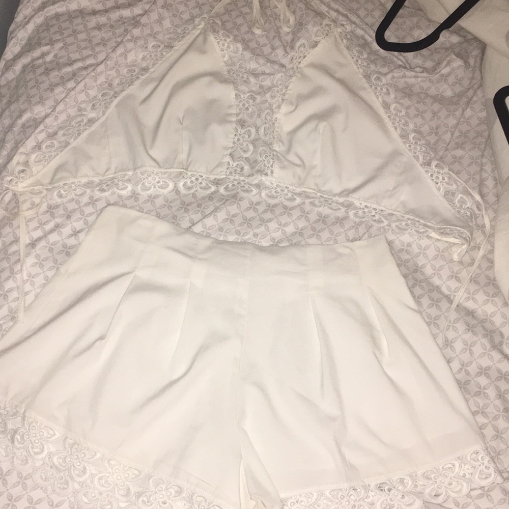 White two piece set